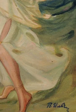 Antoine Calbet, Nachfolger von Antoine Calbet, 1890er, Aquarell, gerahmt
