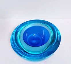 Antonio Da Ros zugeschriebene Sommerso Schale aus Muranoglas für Cenedese, Italien, 1960er