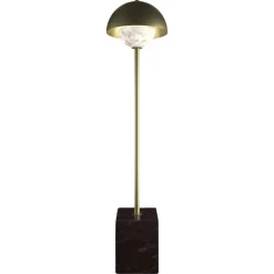 Apollo Stehlampe aus gebürstetem Messing von Alabastro Italiano