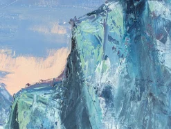 Arktisches Meer, Öl auf Leinwand, Gerahmt