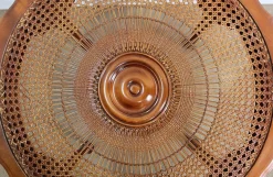 Armlehnstühle und Chippendale Tisch aus massiver Buche, 1950er, 3er Set