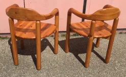 Armlehnstühle und Couchtisch von Rainer Daumiller, 3er Set