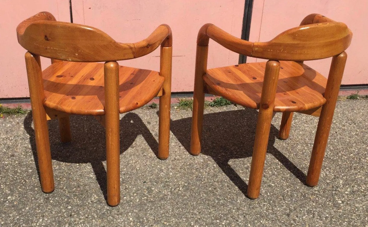 Armlehnstühle und Couchtisch von Rainer Daumiller, 3er Set