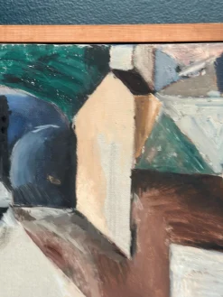 Arne Tenglod, Komposition, 1950er, Öl auf Leinwand, gerahmt