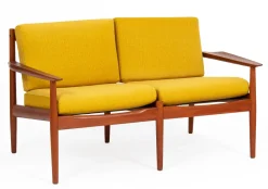 Arne Vodder zugeschriebenes dänisches Teak Sofa und Sessel für Glostrup Furniture Factory, 1960er, 3er Set