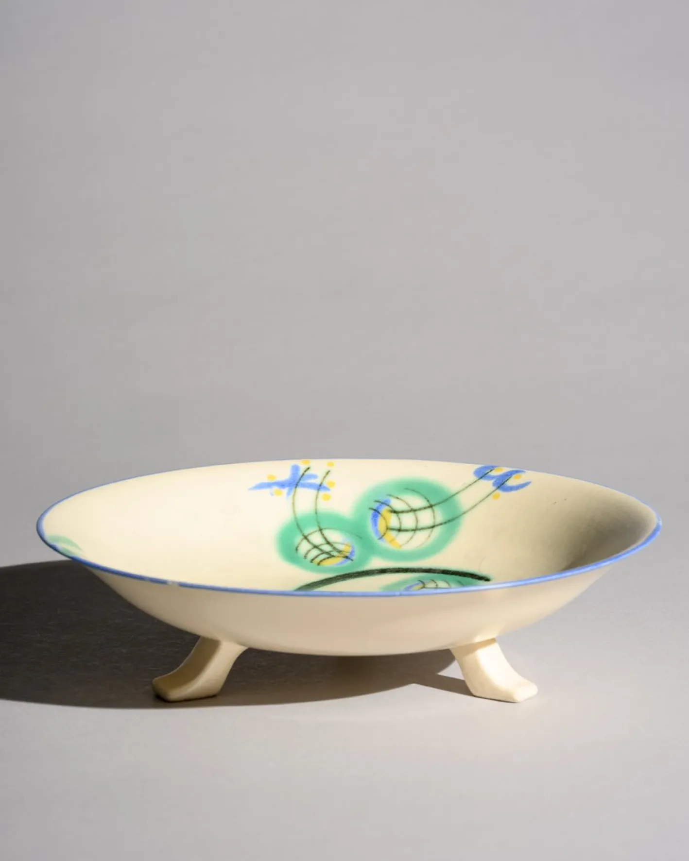 Art Deco Bauhaus Keramikschale von Margarete Heymann-Löbenstein für Haël Workshops, 1930er
