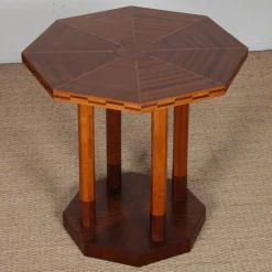 Art Deco Beistelltisch aus Holz, 1930er