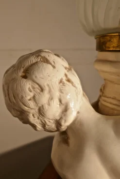 Art Deco Cherub oder Putti Tischlampe, 1960er