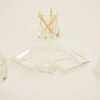 Art Deco Glas Salz & Pfeffer mit Zahnstocherhaltern, Wien, 1920er