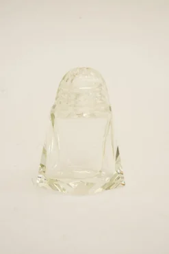 Art Deco Glas Salz & Pfeffer mit Zahnstocherhaltern, Wien, 1920er