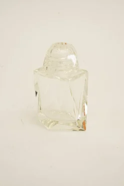 Art Deco Glas Salz & Pfeffer mit Zahnstocherhaltern, Wien, 1920er