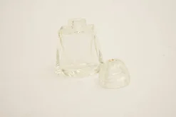 Art Deco Glas Salz & Pfeffer mit Zahnstocherhaltern, Wien, 1920er