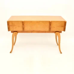 Art Deco Konsolentisch aus Nusswurzelholz, 1920er