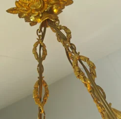 Art Deco Kronleuchter von Hettier & Vincent, France, 1920er