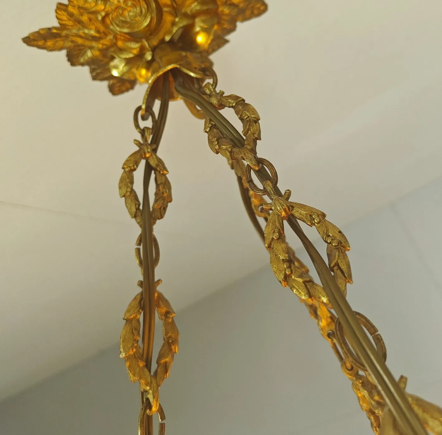 Art Deco Kronleuchter von Hettier & Vincent, France, 1920er
