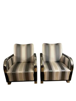 Art Deco Stühle, 1920, 2er Set