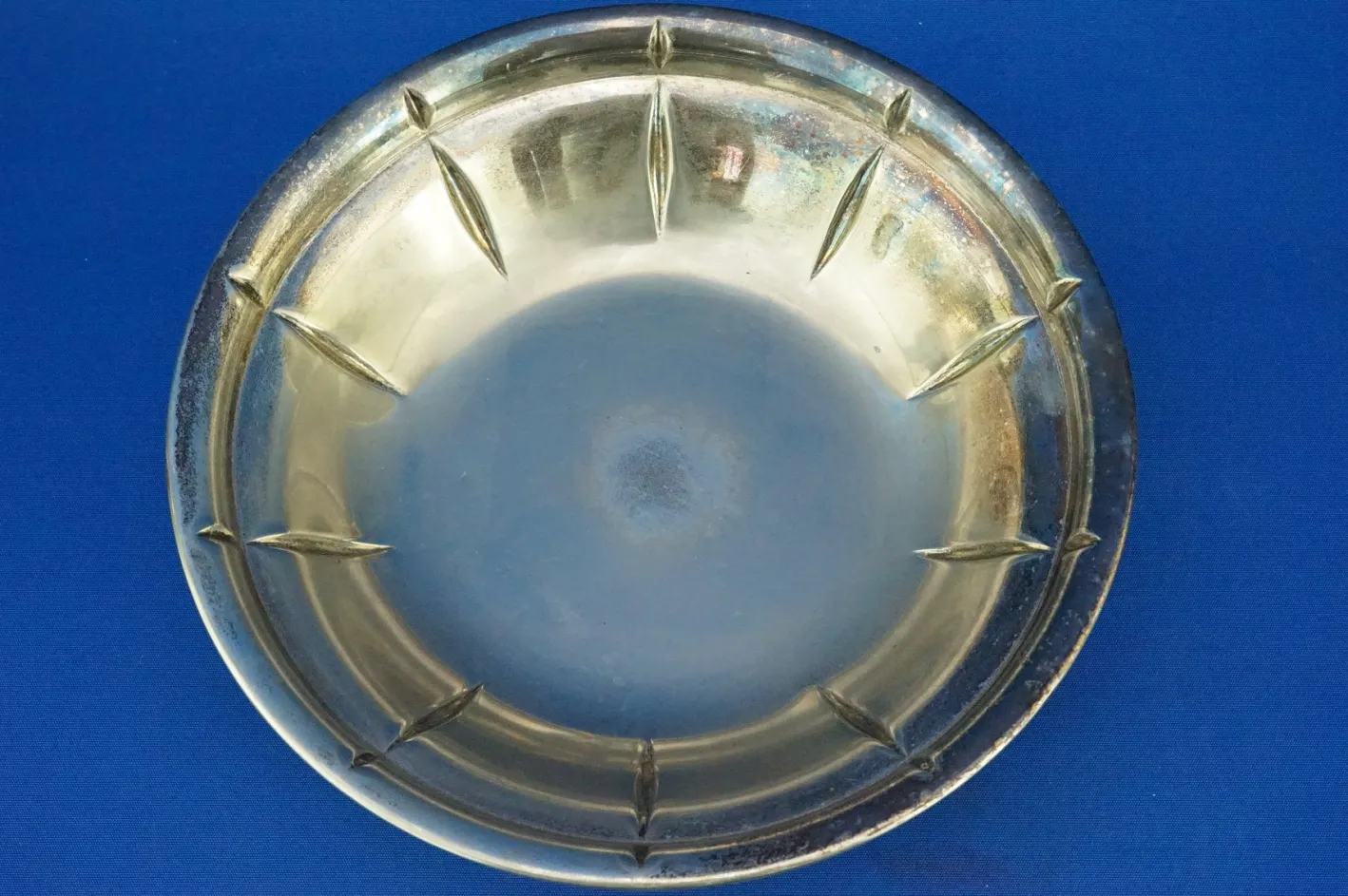 Art Deco Tafelaufsatz aus Silbermetall von Krupp Milano, 1940er