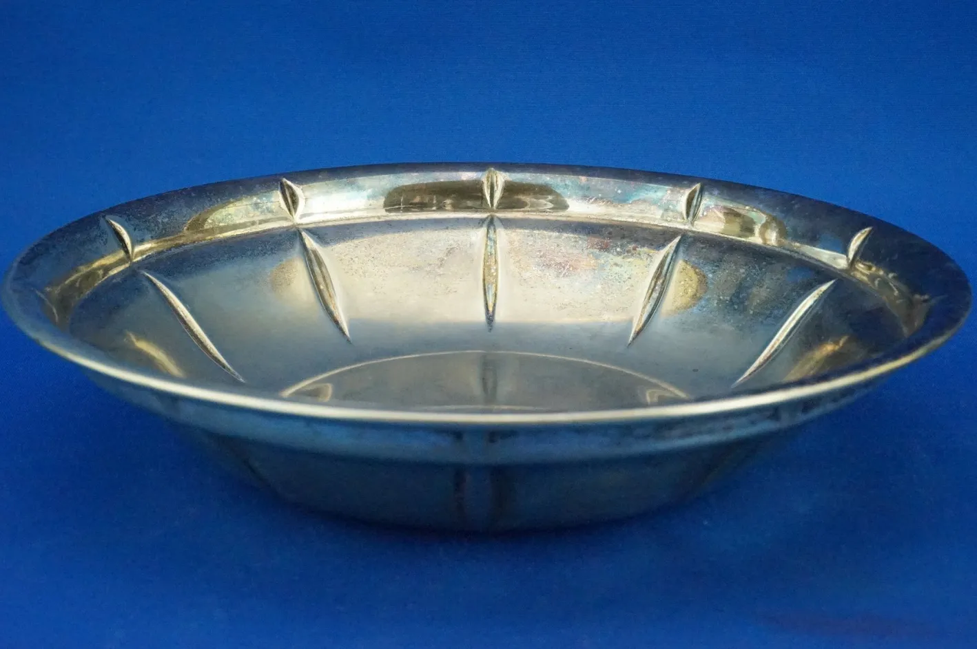Art Deco Tafelaufsatz aus Silbermetall von Krupp Milano, 1940er