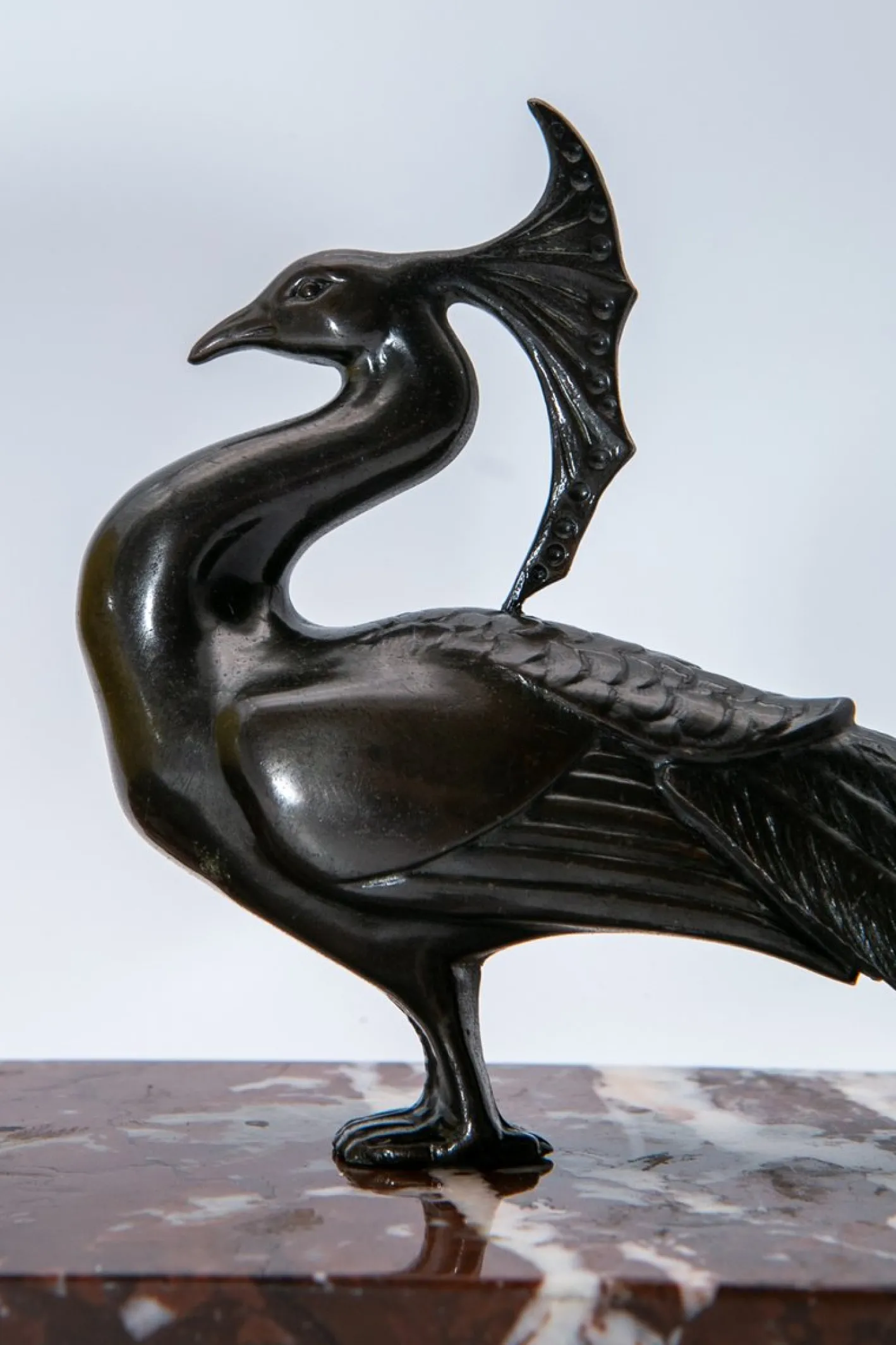 Art Deco Tischlampe mit Marmorfuß, 1930