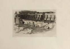 Auguste Lançon, Les Trappistes, Radierung, 1883