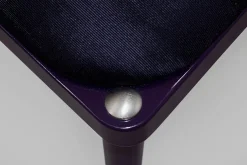 Balzaretti Chair in Purpurschwarz mit Moiré-Muster von Daniel Nikolovski & Danu Chirinciuc für KABINET, 2019