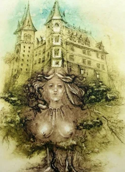 Barbara Rosiak, Daphne, Radierung auf Papier, 1985