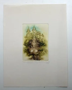 Barbara Rosiak, Daphne, Radierung auf Papier, 1985