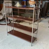 Bauhaus Étagère aus gebogenem Stahl & Blech, 1930er