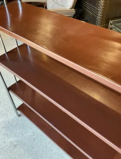 Bauhaus Étagère aus gebogenem Stahl & Blech, 1930er