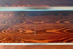 Bücherregal aus Chrom & Teak, 1970er