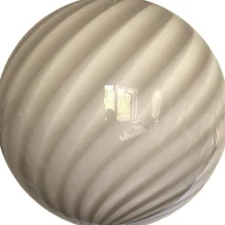 Beige & Weiße Sphere Hängelampe aus Muranoglas von Simoeng