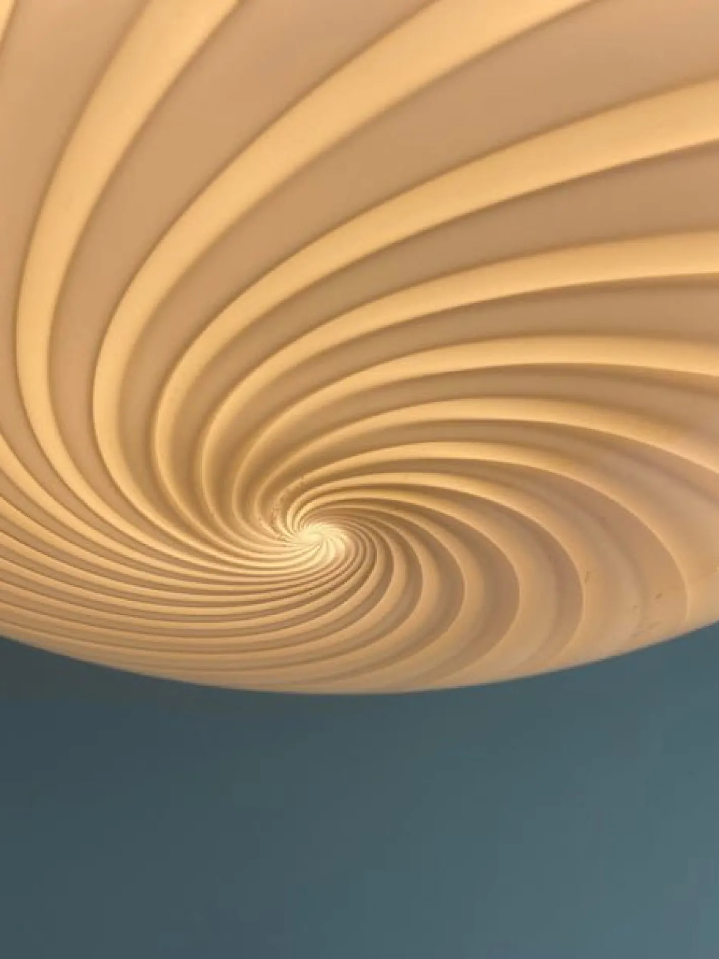 Beige & Weiße Sphere Hängelampe aus Muranoglas von Simoeng