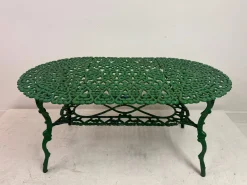 Belgischer Vintage Gartentisch mit Stühlen von De Puydt, 1950er, 5er Set
