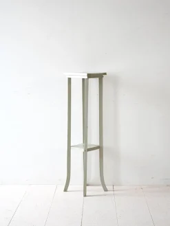 Bemalter schwedischer Vintage Holzsockel, 1960er