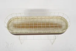 Übertopf aus Metall & Mahagoni, Schweden, 1950er