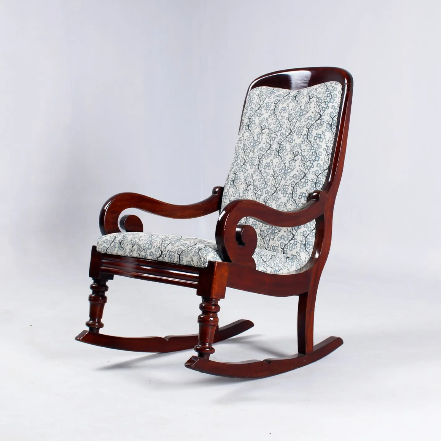 Biedermeier Schaukelstuhl, 1840er