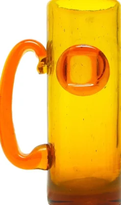 Bierkrug von J. Słuczan-Orkusz für Krakau Institute for Glassworks, Polen, 1970er