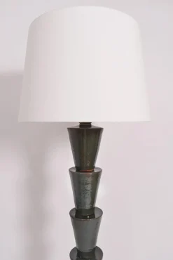 Blue and Green Ceramic Nizwa Floor Lamp from Barracuda Interiors