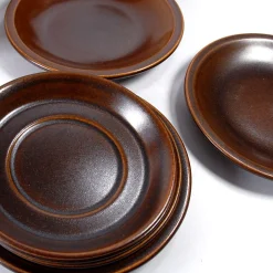 Braunes Teeservice aus Sterlingsilber von Wedgwood, 1970er. Set von 15