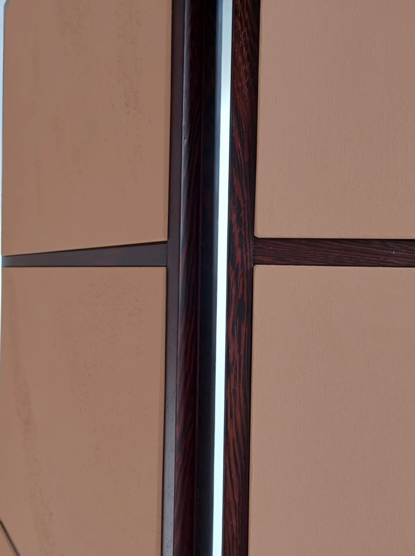 Braune Trennwand von Pietro Meccani für Meccani Arredamenti, 1993