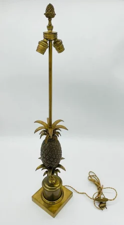 Bronze Ananas Tischlampe, 1960