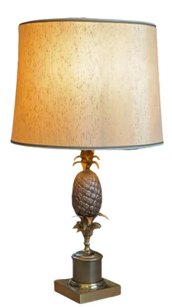 Bronze Ananas Tischlampe, 1960