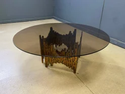 Brutalistischer Couchtisch aus Bronze, 1970er