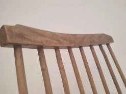 Brutalistischer Schaukelstuhl aus Eiche, 1920er