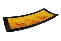 Campielo Q30 Schale aus Muranoglas mit Blattgold von Stefano Birello für VéVé Glas
