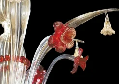 Ca Rezzonico III 12 Leuchten Vergoldeter Kronleuchter & Murano Glas von Aggiolight