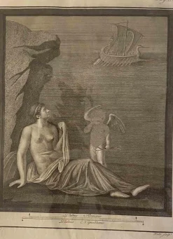 Carlo Nolli, Antike Römische Fresco Herculaneum, Radierung, 18. Jh