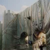 Christo und Jeanne-Claude, Wrapped Roman Wall Limited Edition 150, 1974, Fotolithographie