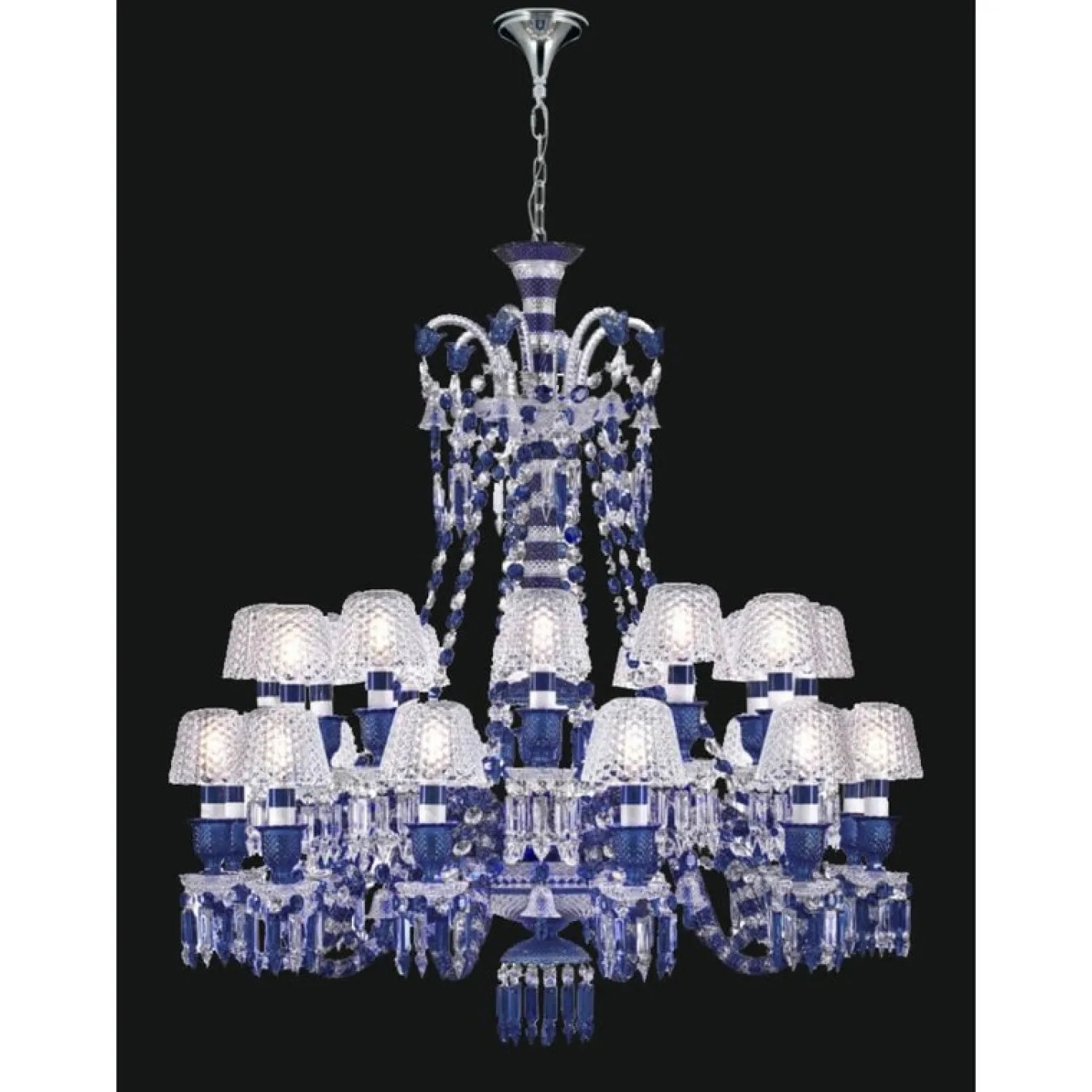 Collection Regina Di Colori Kronleuchter in Hellblau von Jago