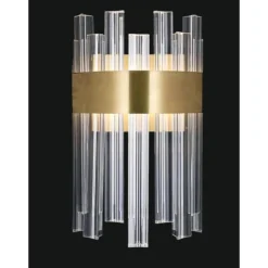 Collection Venere Tischlampe aus Metall & Kristallglas von Jago